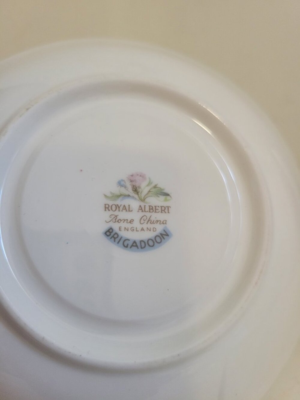 Vintage Royal Albert Porcelain Teacup and Saucer Brigadoon Pattern - Picture 4 of 4